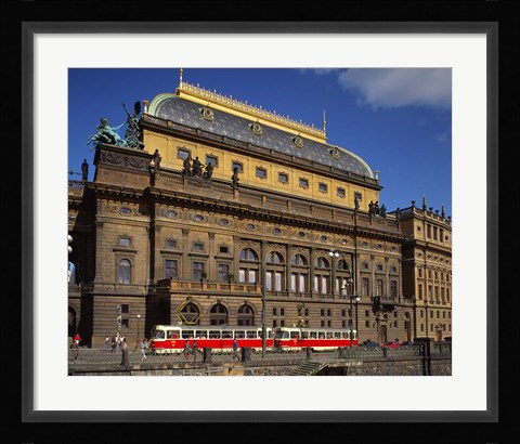 Framed National Theatre, Prague, Czech Republic Print