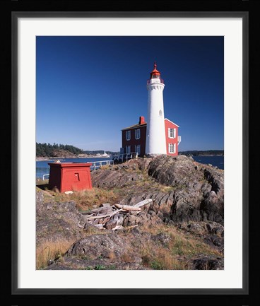 Framed Fisgard Lighthouse, Fort Rodd Print