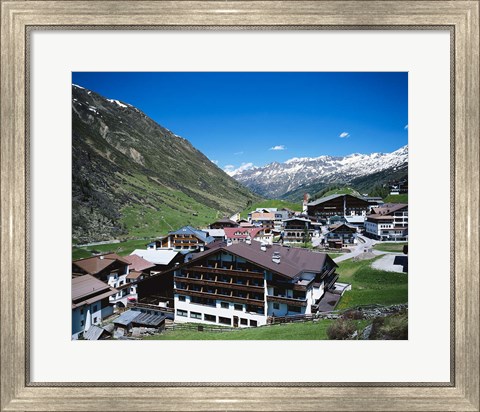 Framed Obergurgl, Otztal Alps, Tyrol, Austria Print