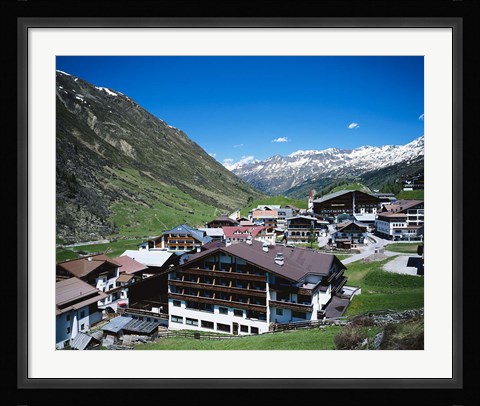 Framed Obergurgl, Otztal Alps, Tyrol, Austria Print