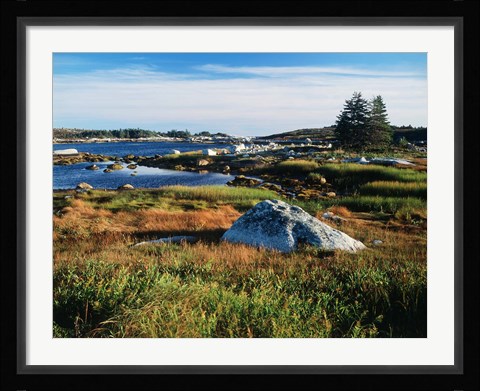 Framed Nova Scotia Coastline Print
