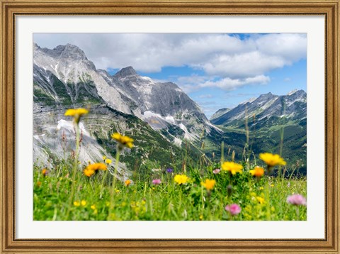 Framed Karwendel Mountain Range Print