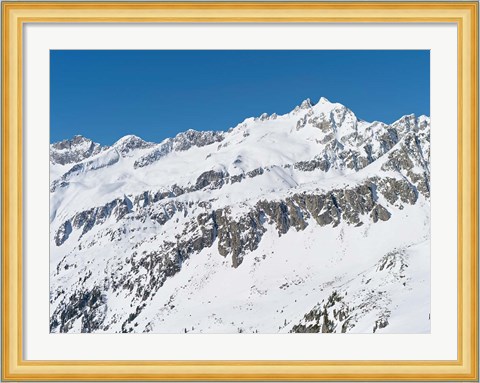 Framed Sunrise on Mt Reichenspitze Print