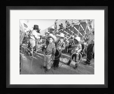 Framed Littlest Cowboys: The Horton Brothers Print