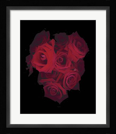 Framed Red Roses Print