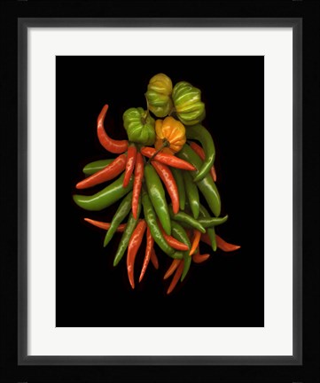 Framed Hot Peppers 3 Print