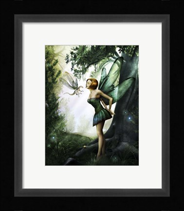 Framed Dragonfly Kiss Print