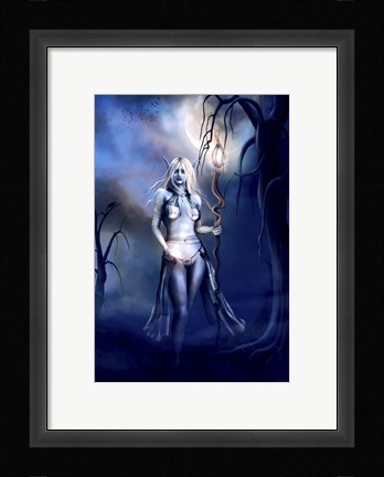 Framed Elven Priestess Print