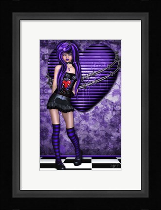 Framed Purple Princess Print