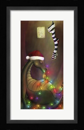 Framed Waiting For Santa Print