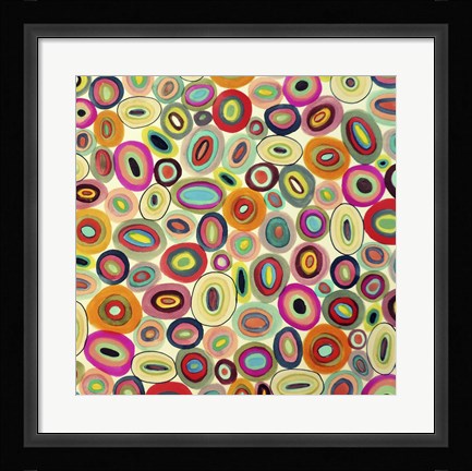 Framed Running In Circles Print