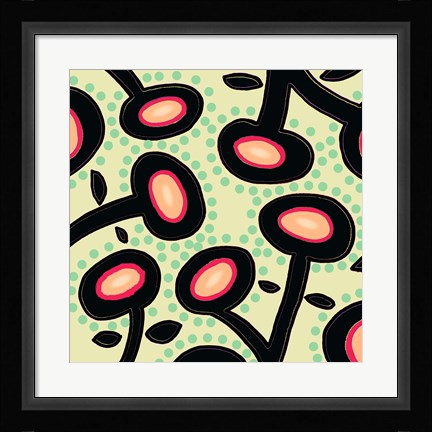Framed Mon Jardin Print