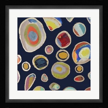 Framed Les Cailloux Carre Print