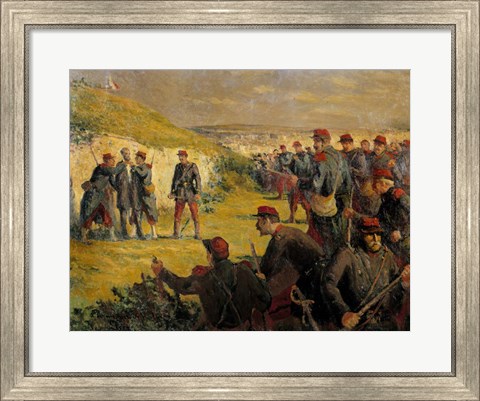 Framed Death Of Eugene Varlin Executed By The People Of Versailles On May 28, 1871 Print