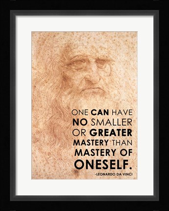 Framed Mastery of Oneself Print