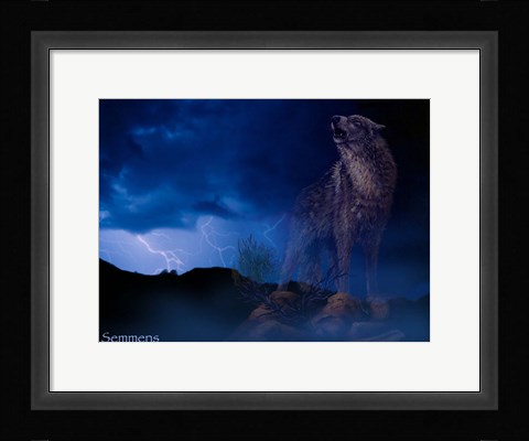 Framed Distant Thunder Print