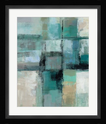 Framed Island Hues Crop I Print