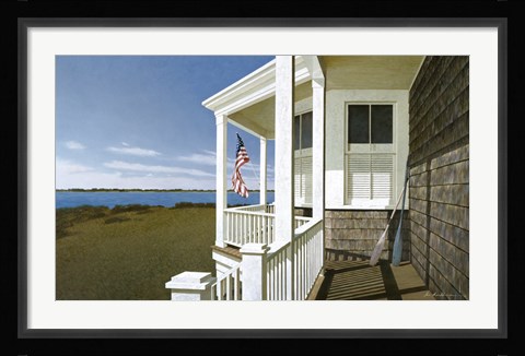 Framed Porch View Print