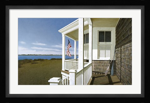 Framed Porch View Print