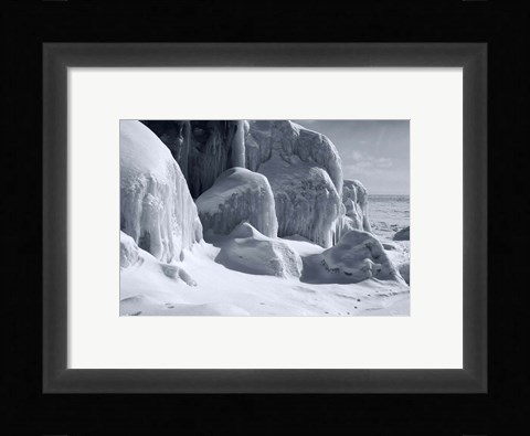 Framed Lake Superior Snow Print