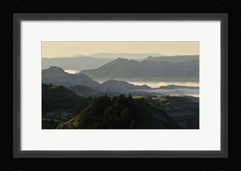 Framed Green Mountain Landscape Print