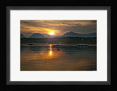 Framed Tetons Jackson lake Print