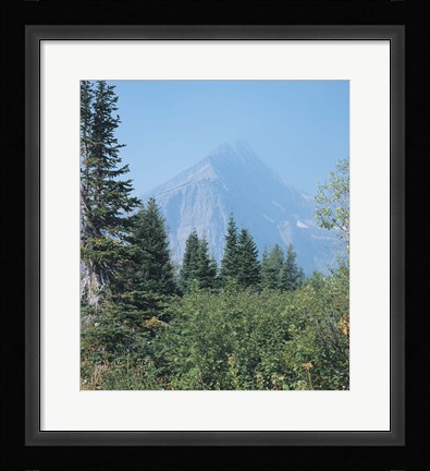 Framed Misty Blue Mountains Print