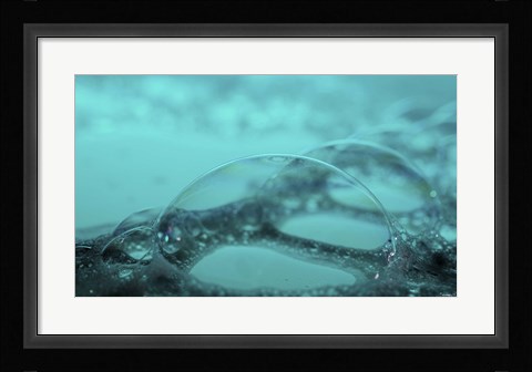 Framed Water Reflecting Blue Print