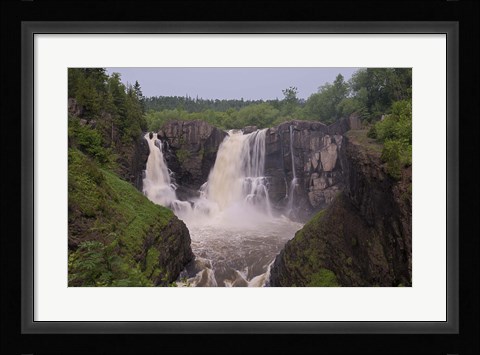 Framed North Shore Rocky Waterfalls I Print