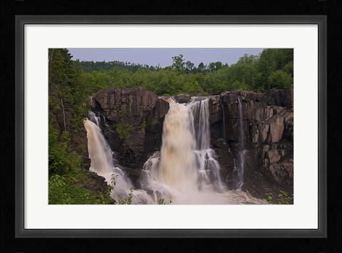 Framed North Shore Rocky Waterfalls II Print