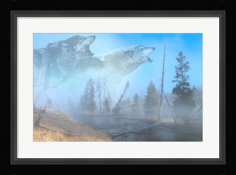 Framed Spirits Of Yellowstone Print
