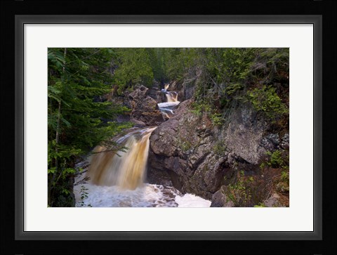 Framed North Shore Waterfall Rapids Print
