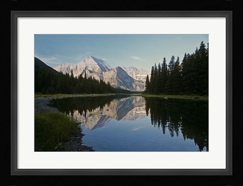 Framed White Mountain Reflection Print
