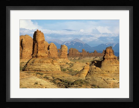Framed Rocky Landscape And Mountains 1 Print