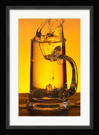 Framed Glass Mug On Bar Print