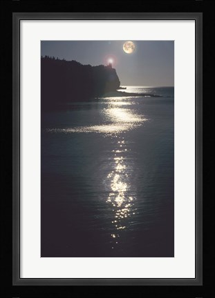 Framed Lake Superior Moon 12 Print