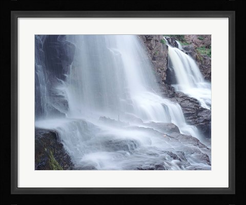 Framed Lake Superior Waterfall 8 Print