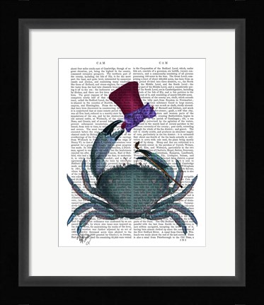 Framed Dandy Crab Print