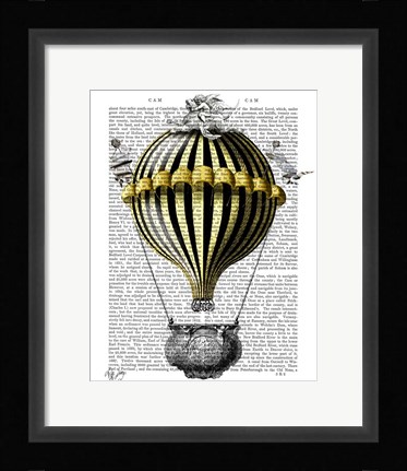 Framed Baroque Fantasy Balloon 2 Print