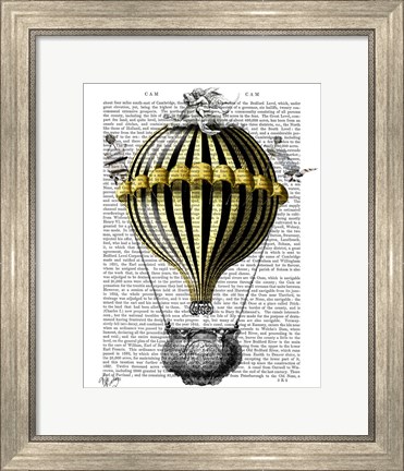 Framed Baroque Fantasy Balloon 2 Print