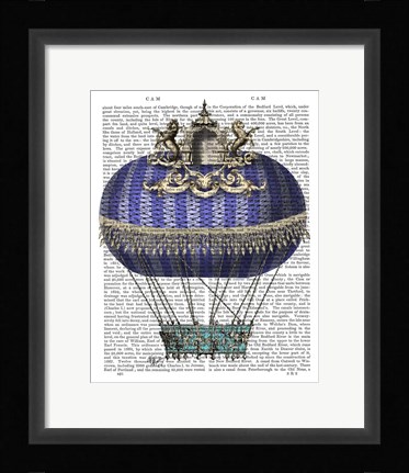 Framed Baroque Fantasy Balloon 4 Print