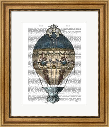 Framed Baroque Fantasy Balloon 1 Print