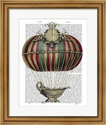 Framed Baroque Fantasy Balloon 3 Print