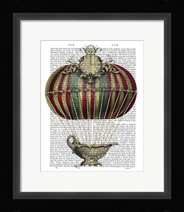 Framed Baroque Fantasy Balloon 3 Print