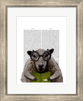 Framed Intelligent Sheep Print