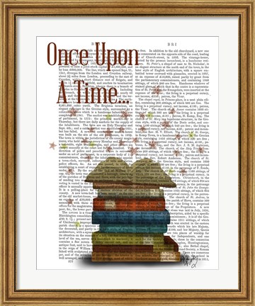 Framed Once Upon A Time Books Print