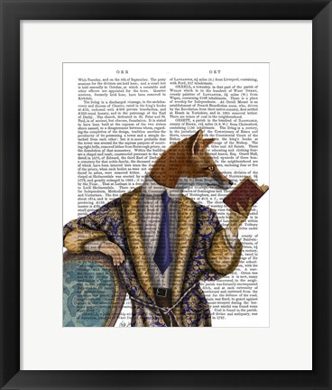 Framed Book Reader Fox Print
