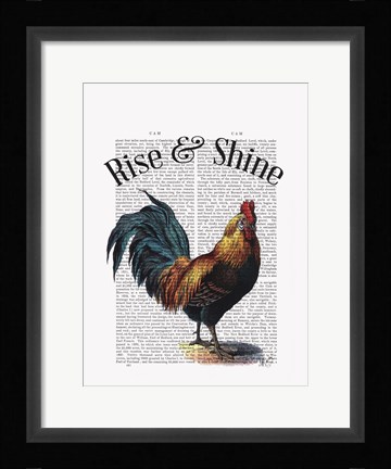 Framed Rise and Shine Print