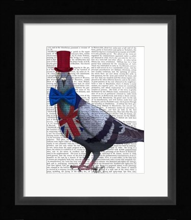 Framed London Pigeon Print