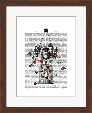 Framed Strawberry Chandelier Print